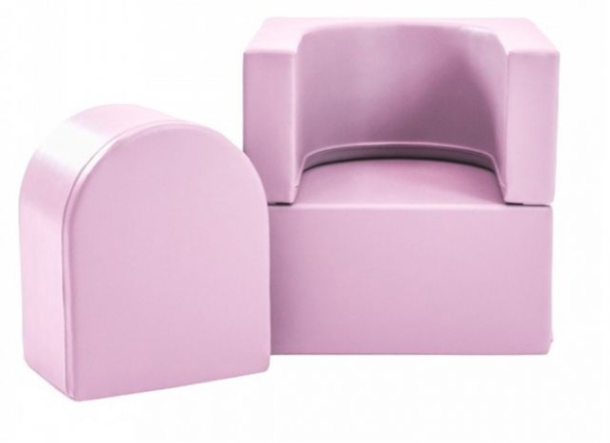 IGLU Relax Speelbank 3-delig – Kinderfauteuil & Speelset – Lavendel – Multifunctioneel & Modulair Schuim Meubel PINK