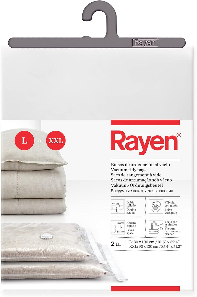 Vacuüm Opbergzakken - Kleding Beschermers - Ruimte Besparen - Set van 2 - 80x100 en 90x130