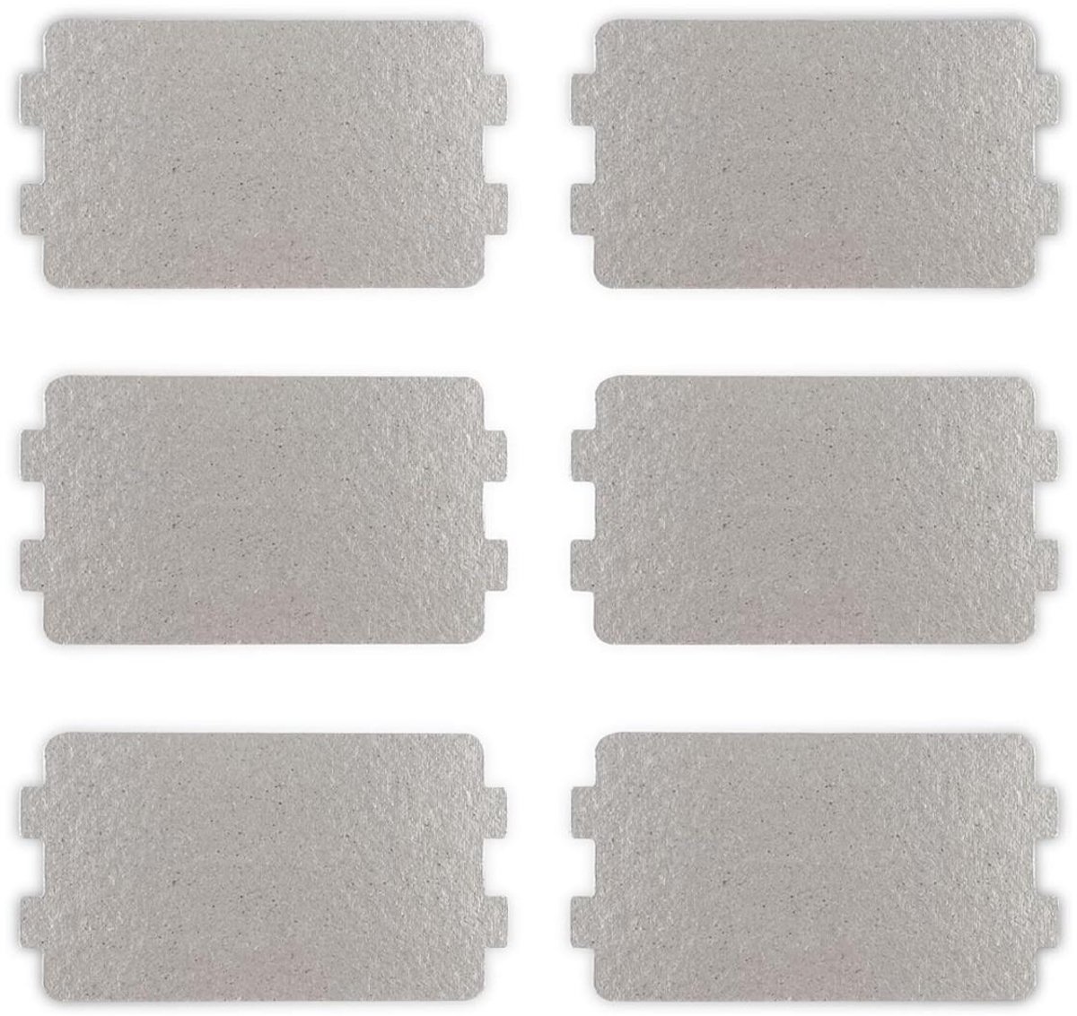 Microgolfplaat - Vervangingsplaat - 6.4x11.7 cm - 6 Stuks - Universeel voor Magnetron