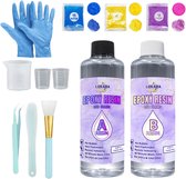 Lukana Premium Epoxy Hars Resin - 500 Gram - A+B 1:1 - Sieraden maken - Transparant - Epoxy - Giethars - Gieten - DIY - Sterk en Transparant