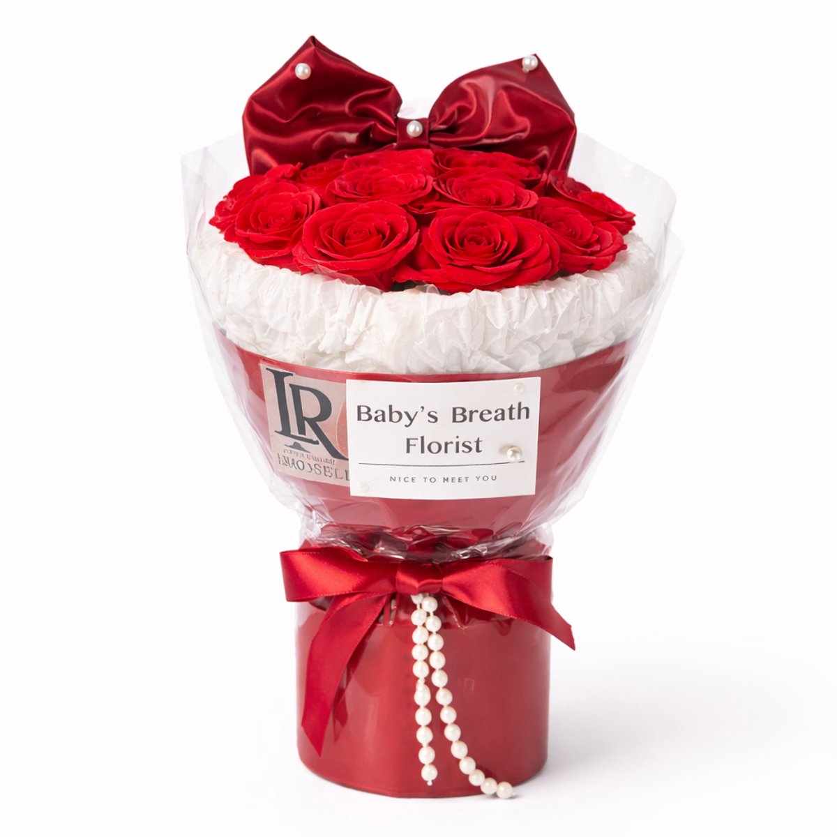 Kunst bloemen Rozen Cadeau - Geurende Zijden Rozen in Geschenkbox voor Bruiloft en Feest - Binnen en Buiten - La Roselle Amsterdam