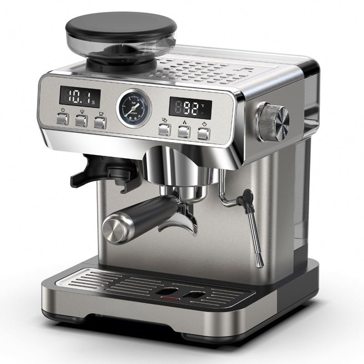 Lopoleis® Barista Espressomachine met Koffiemolen RVS - Product - €319,95