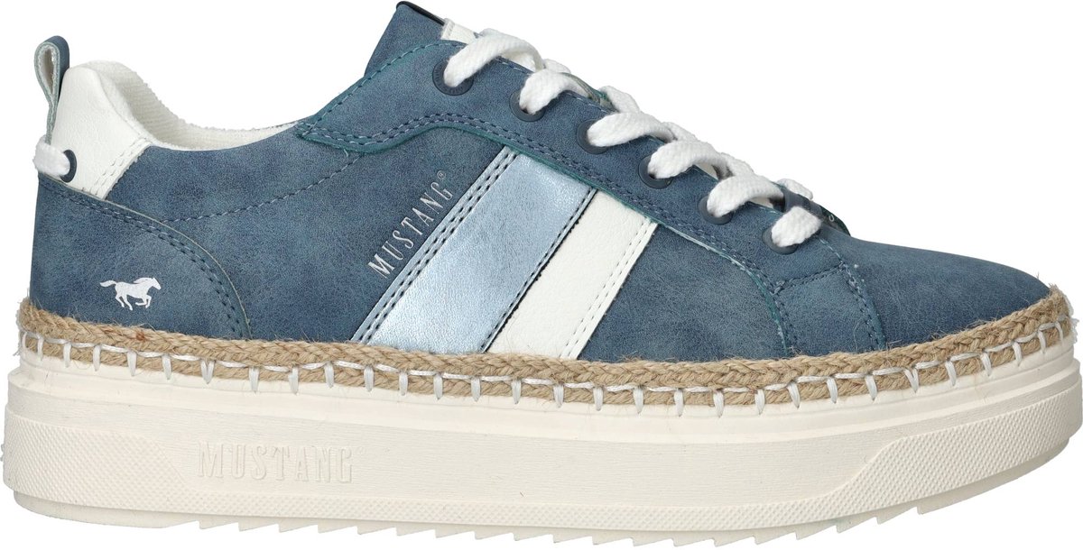 Mustang Sneakers - Dames - Blauw - Maat:36