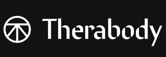 Therabody logo met tekst.