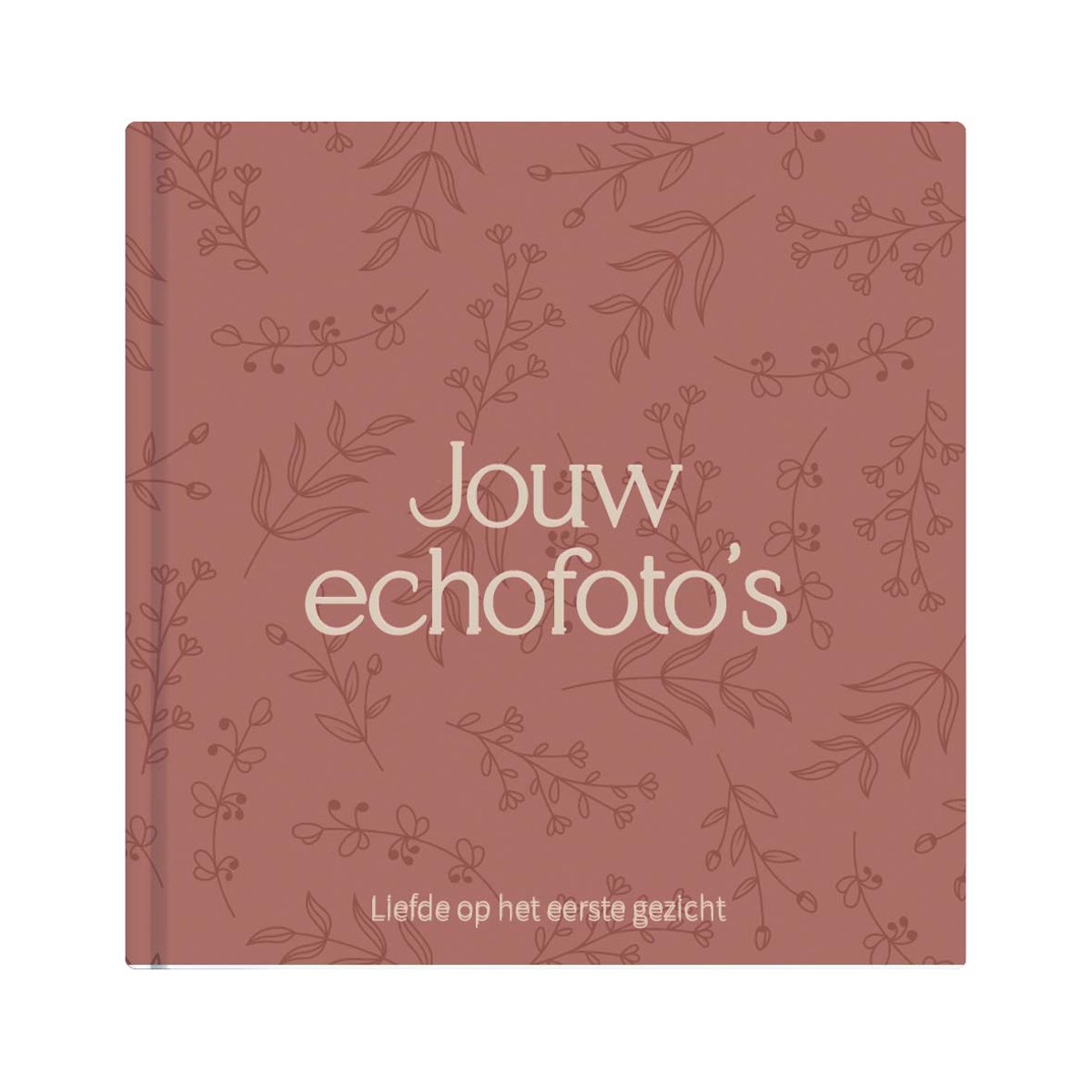 Writemoments Echoboekje - Echo foto's bewaren - Zwangerschapsboek - Terra roze