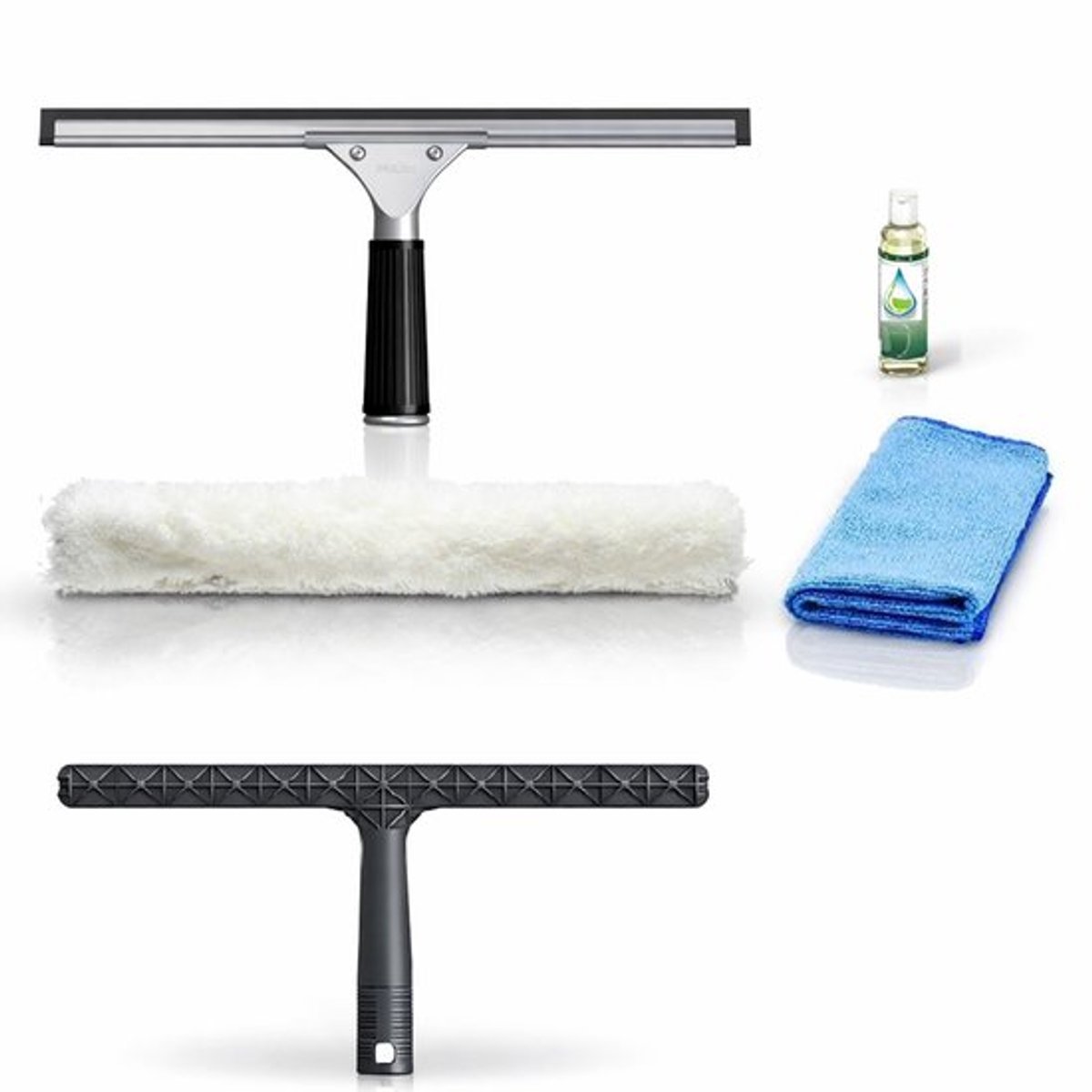 Raamwisser set 45 cm Pulex met glaszeep Raamtrekker en inwashouder met hoes