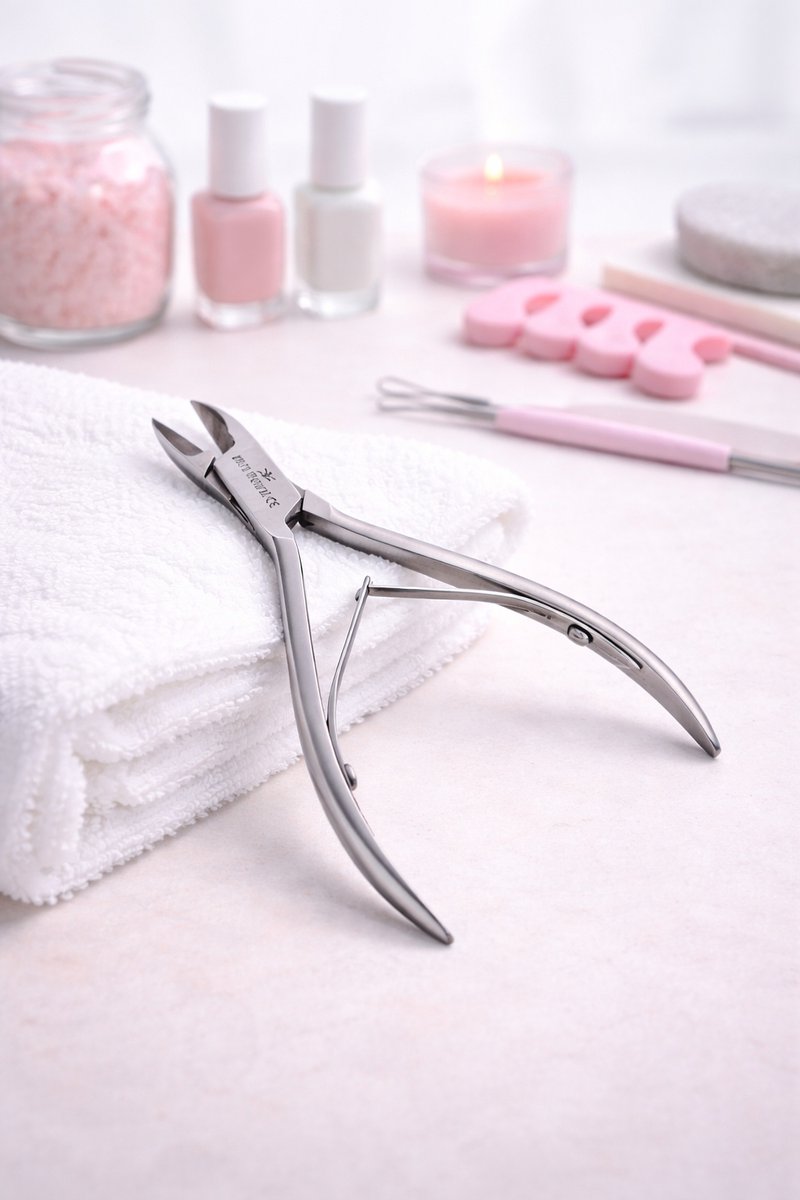 Belux Surgical Instruments / Nageltang gebogen met dubbel scharnier Voor Harde Teennagels 12 cm