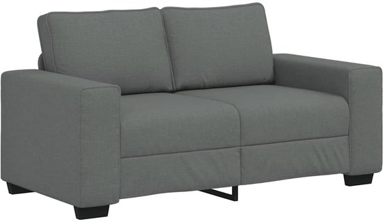 vidaXL - Canapé 2 places - 120 - cm - tissu - gris foncé