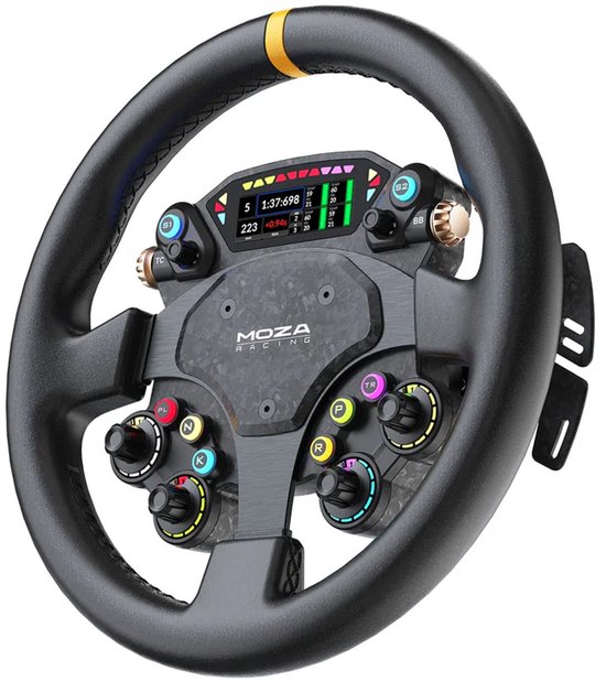 MOZA Racing CS Pro Stuurwiel - 13 inch GT Stuur - Carbon Fiber - Aluminium Behuizing - Sim Racing - PC van Moza Racing — afbeelding 3