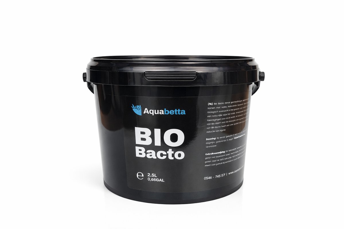 Aquabetta Bio Bacto 2,5L - Gevriesdroogde bacteriën - Voor slib afbreken - Reinigt op een natuurlijke manier - Activeert de biologische activiteit van de vijver