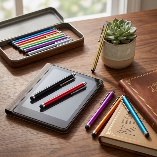 10st Abiarst Universele Stylus Pennen met Hoge Precisie voor Touchscreens, Compatibel met Apple iPad Air 2, iPhone, Samsung Galaxy en Andere Capacitieve Apparaten - Geen Batterij of Elektronica Nodig — afbeelding 5