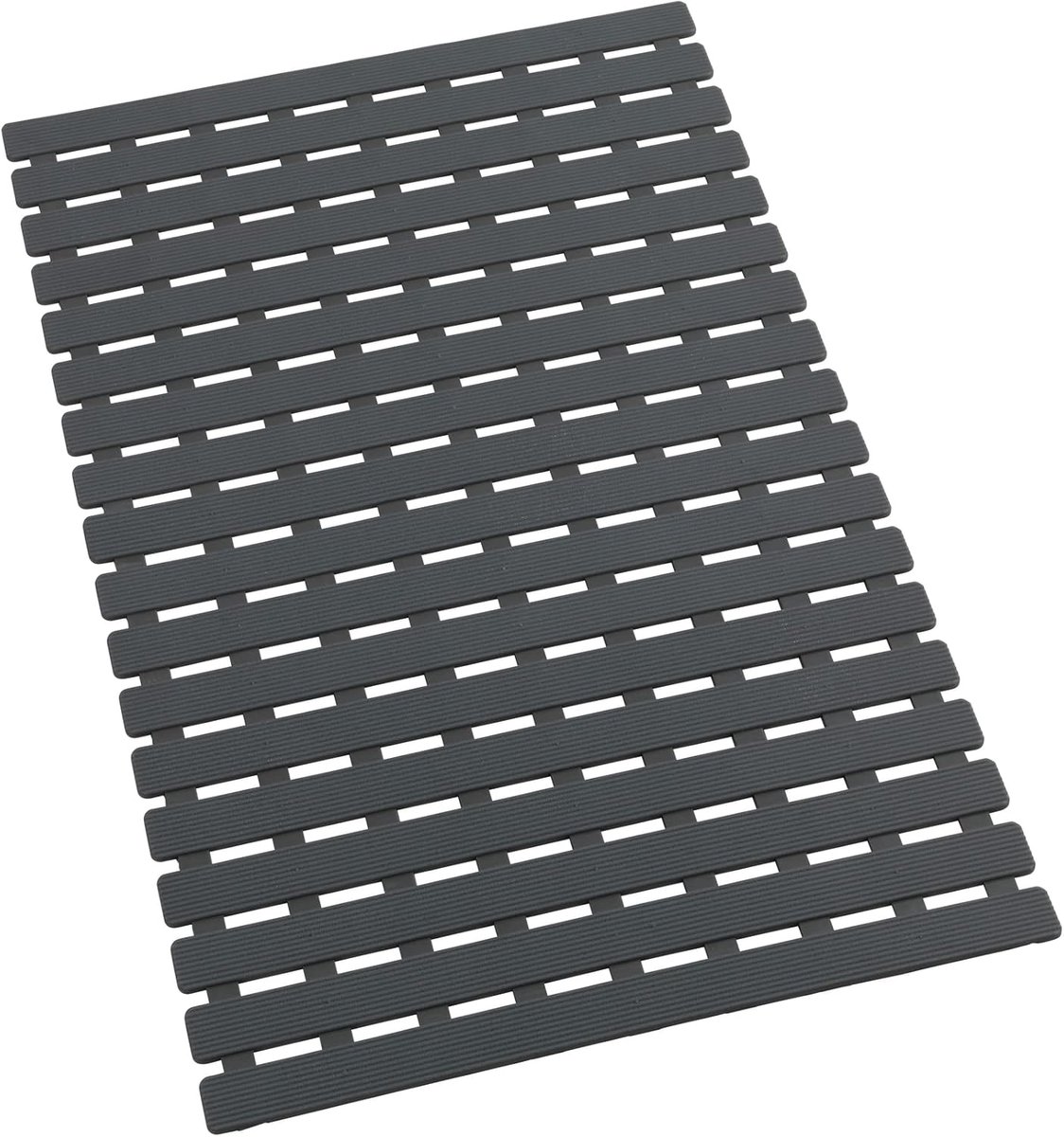 Badmat met Zuignappen - Antislip Douchemat - Veilig Douchen - Huidvriendelijk Oppervlak - 40 x 63 cm - Grijs