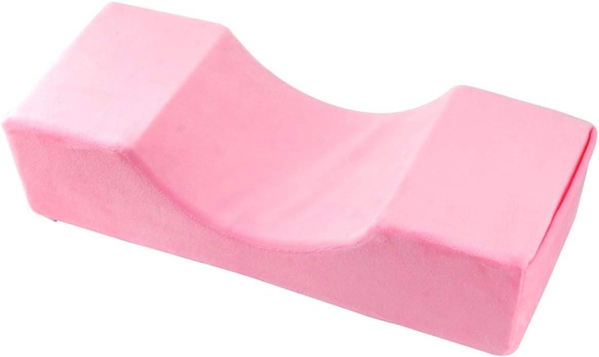 ByShane - U-vormig kussen voor wimperverlenging en nekondersteuning in roze kleur voor woonkamer of thuisgebruik