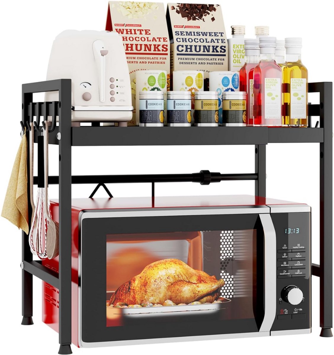 ZRSS® Magnetronkast - Ovenkast Staand - Keukenkast - Zwart
