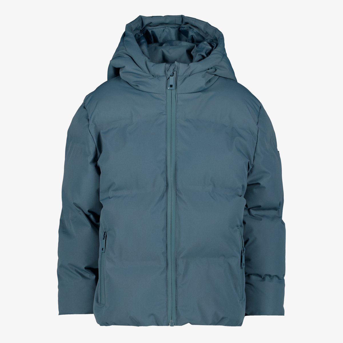 Unsigned gewatteerde jongens winterjas blauw - Maat 92