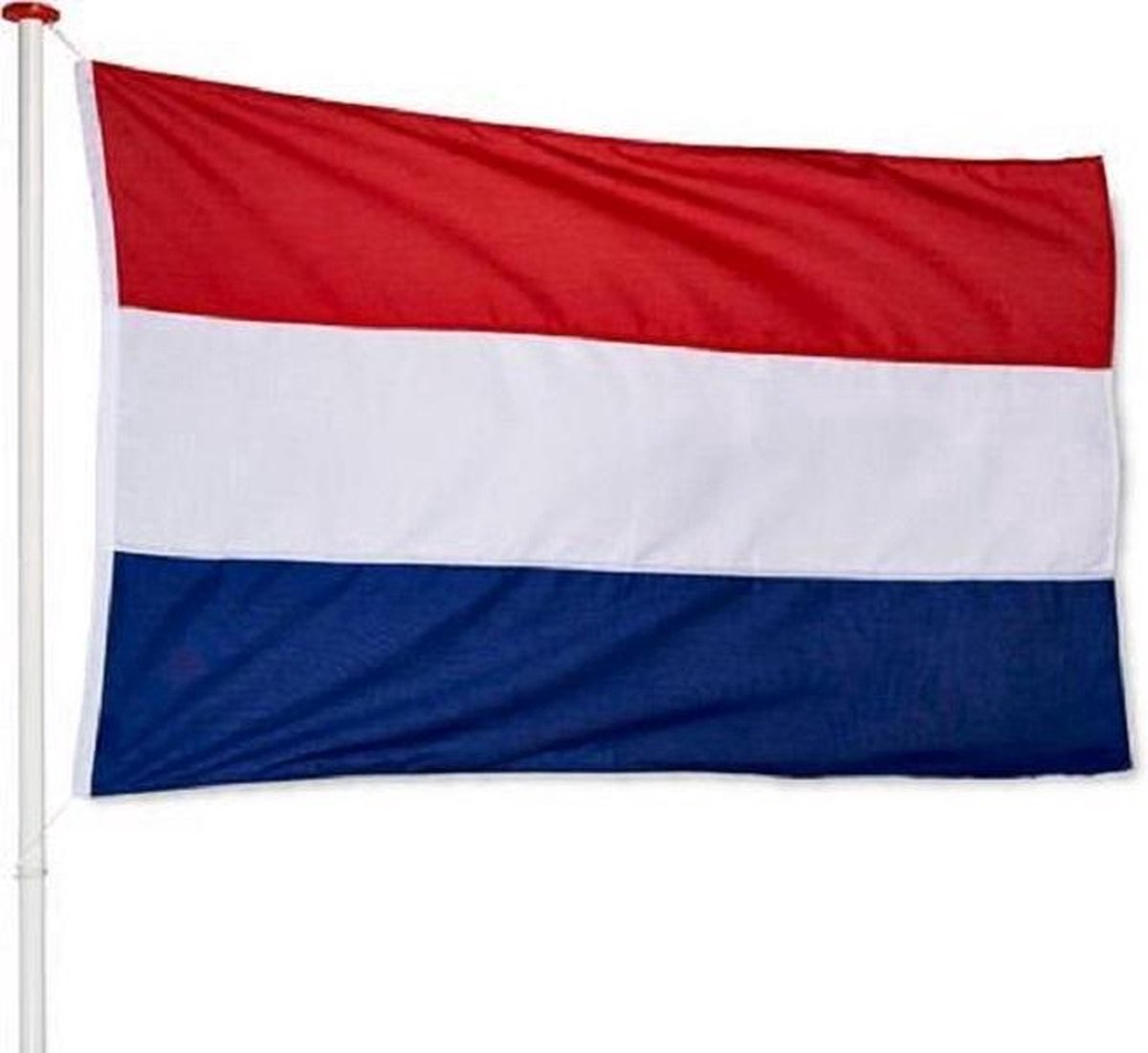 *** Grote Nederlandse Vlag 90x150cm - Dutch Flag - Nederland - Original Colors - Strong Quality - Inclusief Bevestigingsringen- van Heble® ***
