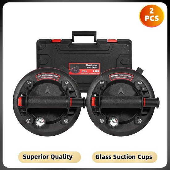 Ventouses Mila Shop - Pour verre, bois, métal, carrelages - Charge verticale 363 kg - Charge horizontale 272 kg
