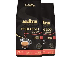 Lavazza Espresso Barista Gran Crema Koffiebonen - Koffie Blend van Robusta en Arabica Bonen - Intensiteit 8/10 - 2 x 1 kg