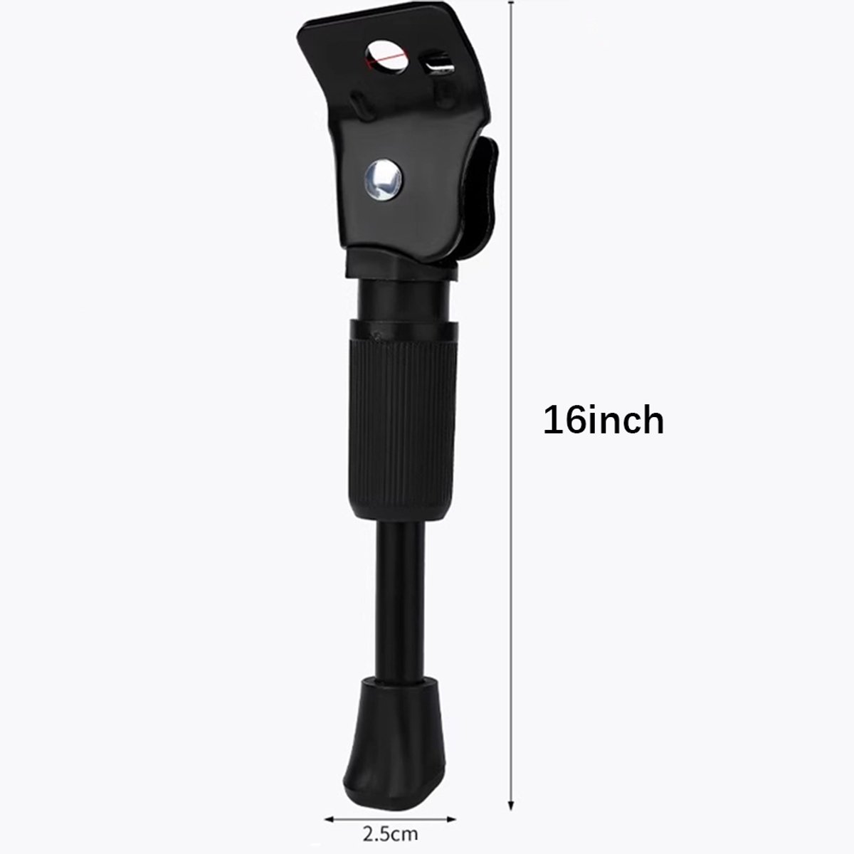 Fietsstandaard - 16 Inch - MTB Fietsstandaard - Fietsstandaards - Universeel Klemsysteem - Fietspoot met Extra Stabiele Voet - Geschikt Voor E-bike, Stadsfiets & Mountainbike - Zijstandaard Fiets - Veilig en Stabiel - Zwart – foto 3