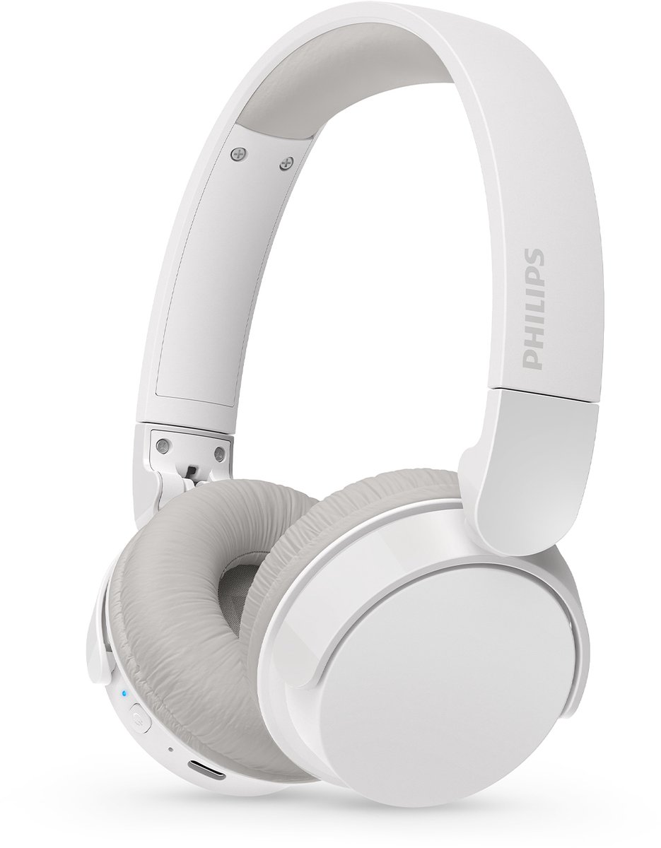 Philips TAH3209WT/00 Philips Koptelefoon On-Ear Wit 32mm driver bluetooth 5.3 compact folding 25H playtime multipoint connection