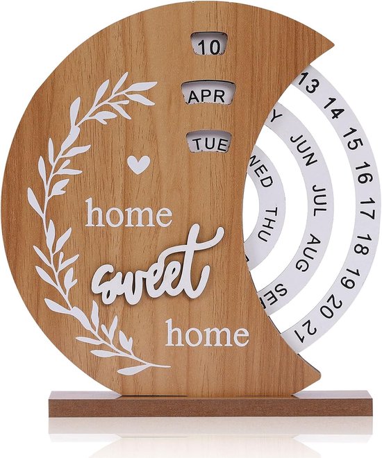 WINBST Magnetische bal eeuwigdurende kalender, bureaukalender handmatige bureaukalender voor nieuwigheid kantoor thuis slaapkamer decor