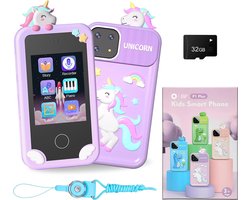foto van BP® Speelgoed Telefoon Paars - Kindertelefoon - Kindercamera - Educatief Speelgoed 3 Jaar - Kinder Telefoon - Nederlandse Instellingen - 22 Kindvriendelijke Offline Apps - Educatieve Spellen - Inclusief 32 GB SD Card