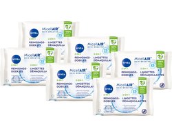NIVEA 3-in-1 Verzorgende Reiniging Micellair Doekjes - Waterproof Make-up Remover - vitamine E -…