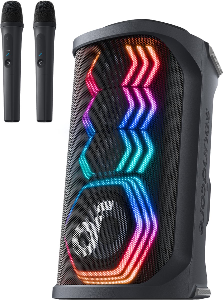 Soundcore Rave 3S Partybox avec karaoké IA, enceinte de fête avec