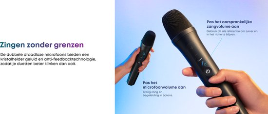 soundcore Rave 3S Partybox met AI-karaoke, partyluidspreker met 2 draadloze microfoons, 200 W geluid, AI-zangverwijdering, lichtshow, Auracast, 12 uur speeltijd, Bluetooth-luidspreker binnen en buiten van Soundcore — afbeelding 5
