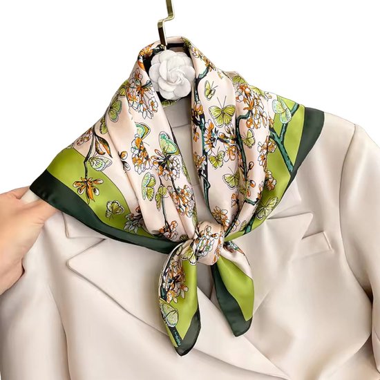 Modieuze zijde sjaal - Vrouwen - Design - Bandana - 70x70 CM