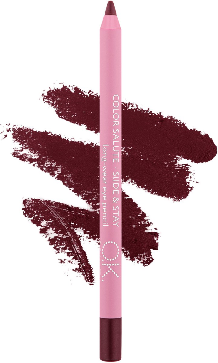Eyeliner pencil Burgundy – Oogpotlood – Langhoudend - Veegvast – Smudgeproof – Trending bordeauxrood – OK Beauty