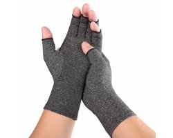 EXCITAT handschoenen - Vingerloze handschoenen - Reuma Compressie Handschoenen - Verlichting van Artritis en Reumatische Pijn - Open vingertoppen - Maat M