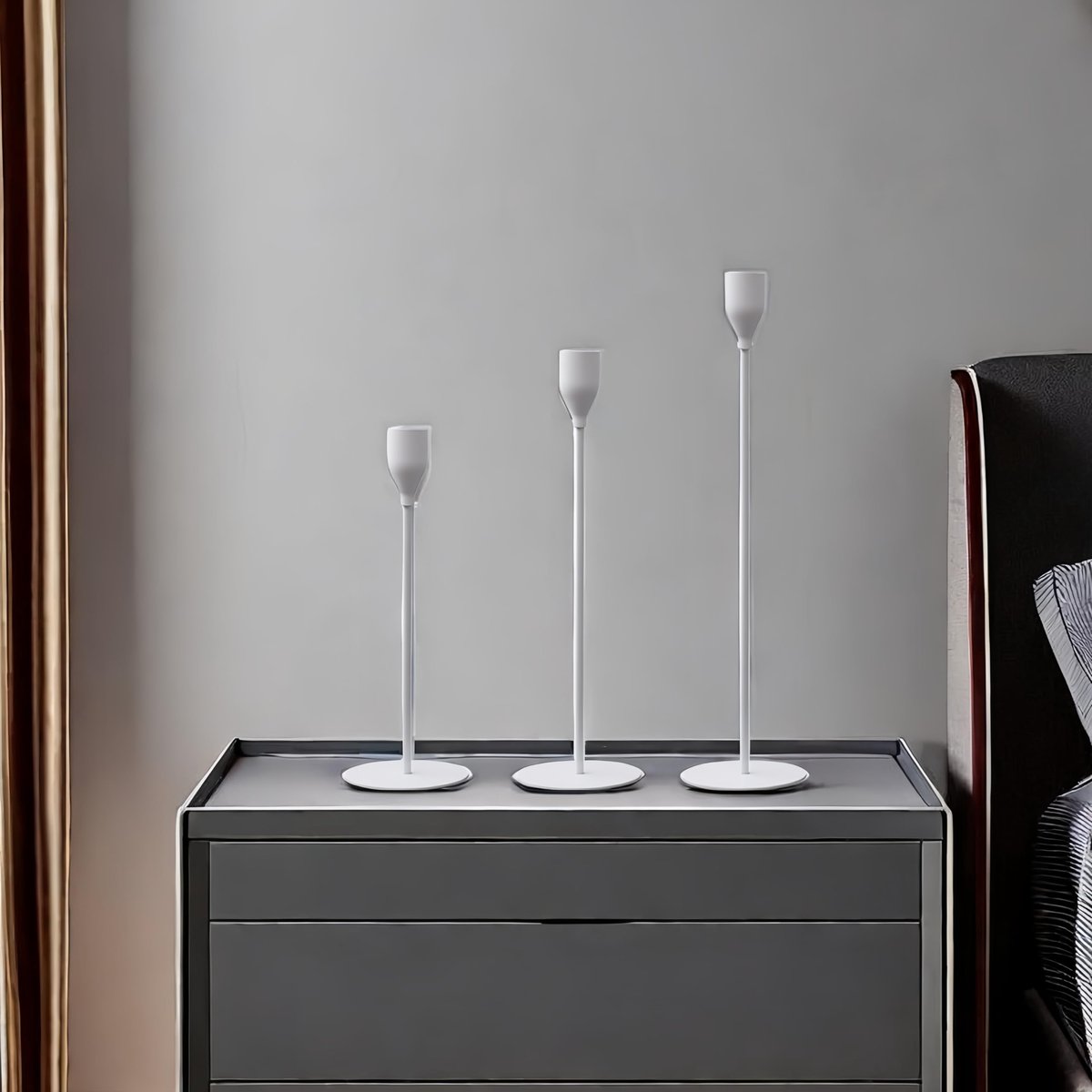 Unyqoos® Stijlvolle 6-delige set kaarsenhouders van metaal voor romantische en vintage inrichting — cadeau in Wonen & Interieur - foto 2