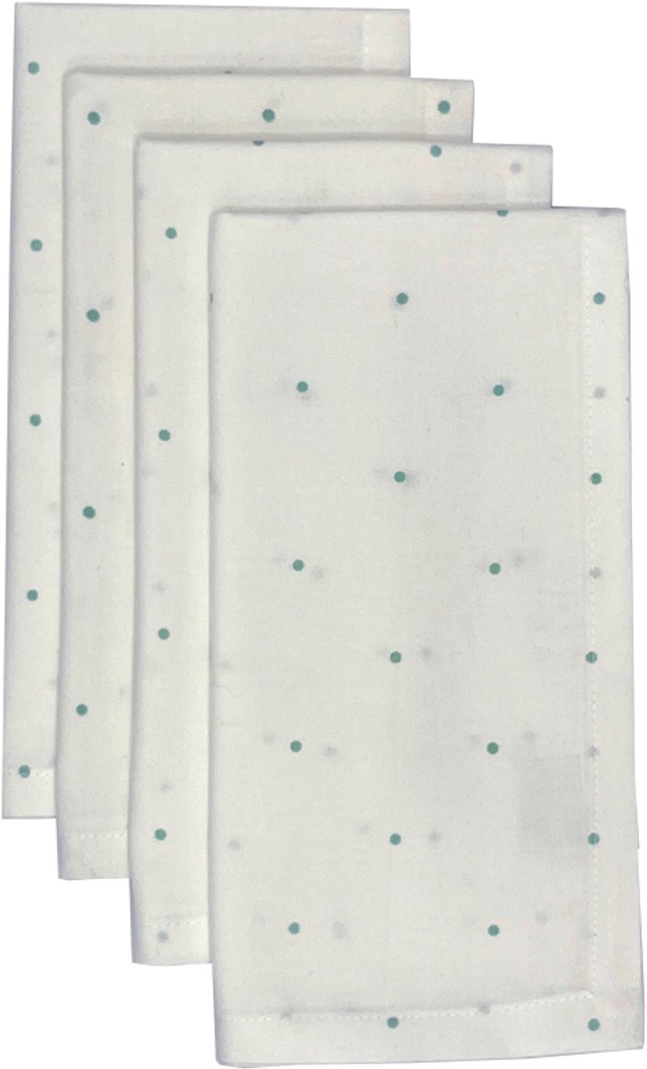 Pastill servet turquoise - set van 8