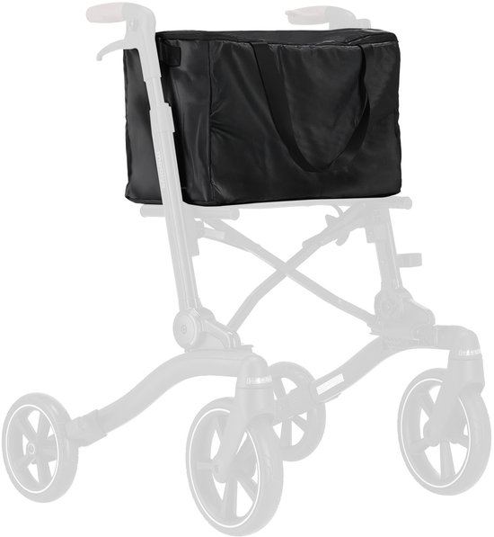 Mooiys Rollator Tas – Opbergtas met Rits – Waterafstotend – Zwart