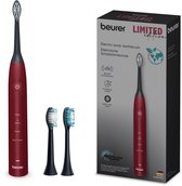 Beurer SC 30 Limited Edition 25 Elektrische Sonische Tandenborstel – Green Planet - 4 Poetsstanden – 80.000 Bewegingen p/min – 2 Opzetborstels – Timer - USB-C laadkabel – Gerecycled – 15 Dagen Accuduur - 3 Jaar garantie - Bordeaux