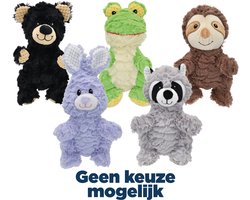 Multipet Knuffelspeeltje - Pluche Gerimpeld Met Pieper - 23 cm Assorti Dierfiguren