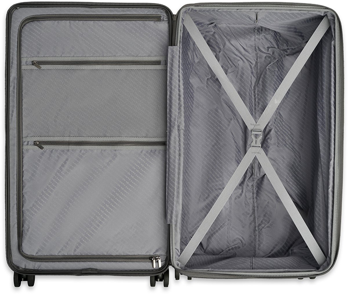 Valise Rigide Moyenne CarryOn Trunk – 83 Litres, Extensible, Avec Roues Suspendues – Bleu