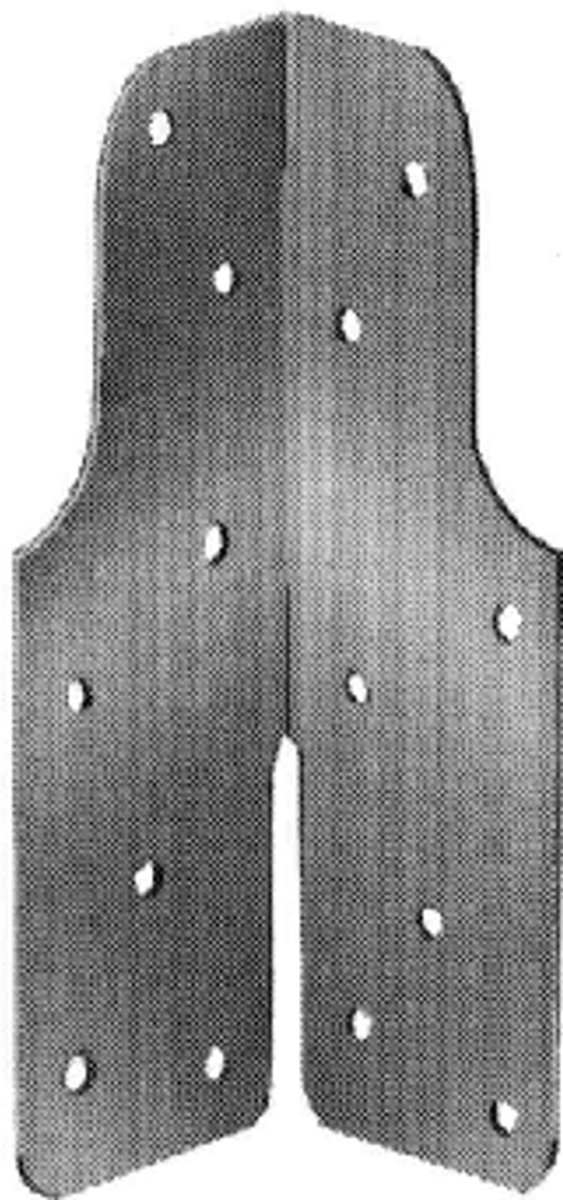 Gripanker 125x40x40 mm – verzinkt staal – per 4 stuks – stelanker – metselwerkanker