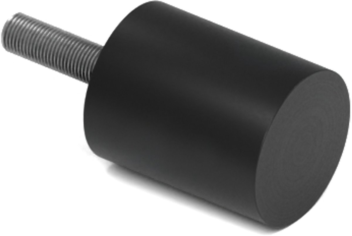 Rubbermagazijn - Trillingsvoet Type D 20x25mm - M6 - Set 10 stuks