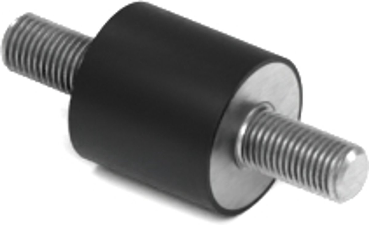 Rubbermagazijn - Trillingsdemper Type A 8x8mm - M3 - Set 10 stuks
