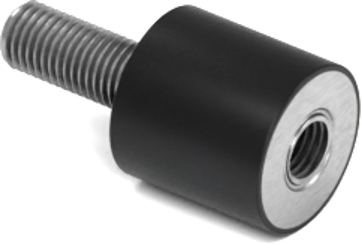 Rubbermagazijn - Trillingsdemper Type B 10x10mm - M4 - Set 10 stuks