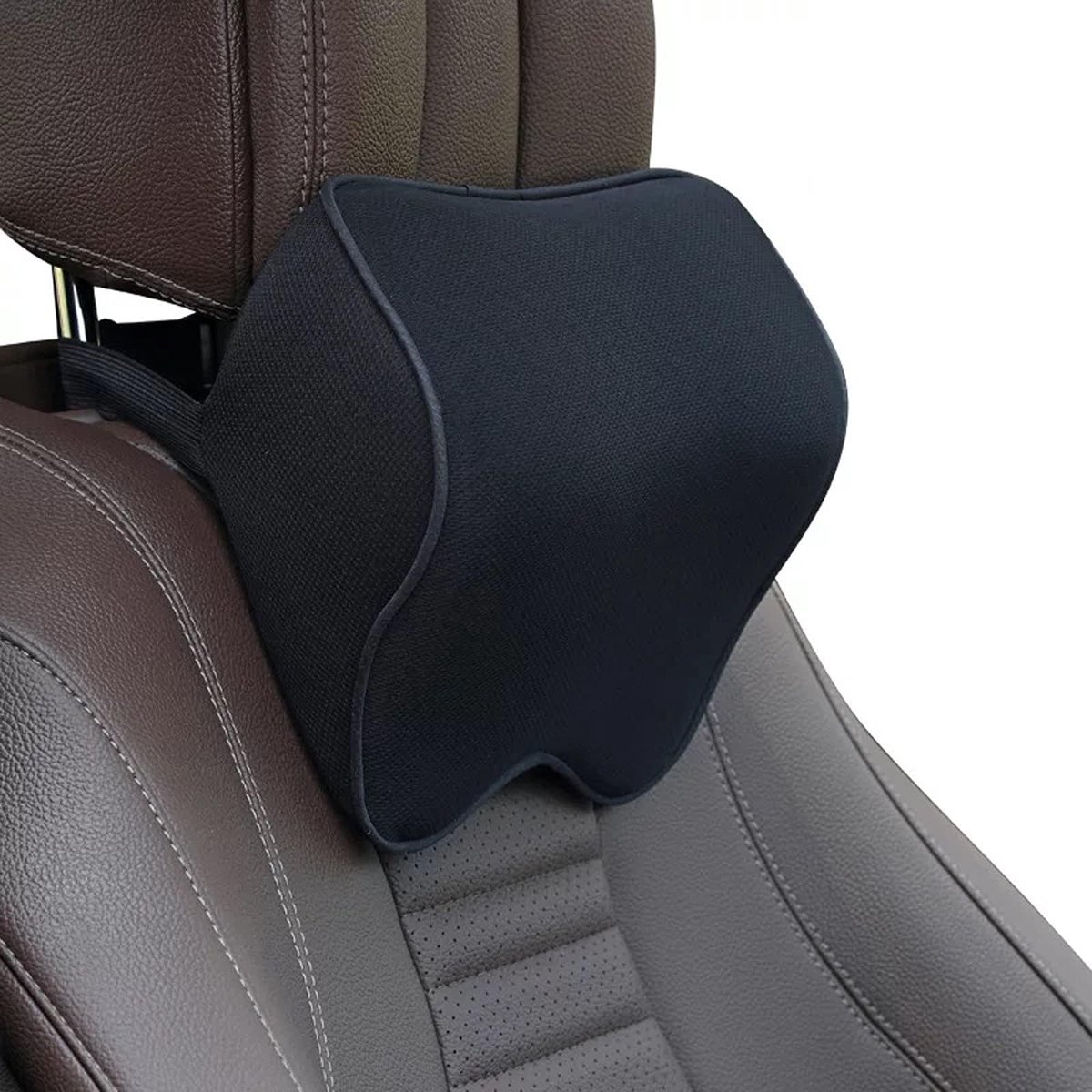 Ibenzoa® Ergonomisch 2-Pack Autokussen voor Nekondersteuning met Verstelbare Riemen en Memory Foam