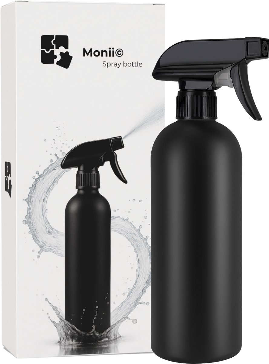 Monii Spuitfles - 200ml - Mist Spray Bottle - Sprayflacon - Knijpfles - Sprayfles - Spuitflesje - Plantenspuit - Waterverstuiver - Water Spray Gezicht - Waterspuit Haar - Waterspuiter - Kappersspuit - Haarspuit
