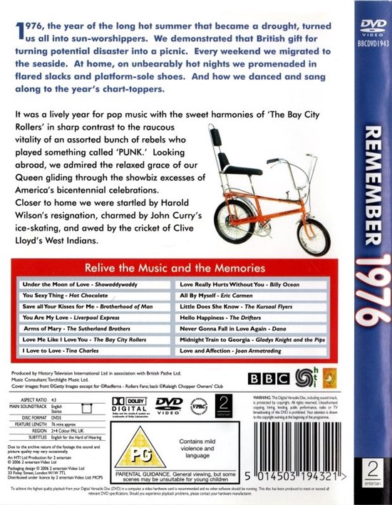 Remember 1976 [DVD] (Dvd) | Dvd's | bol