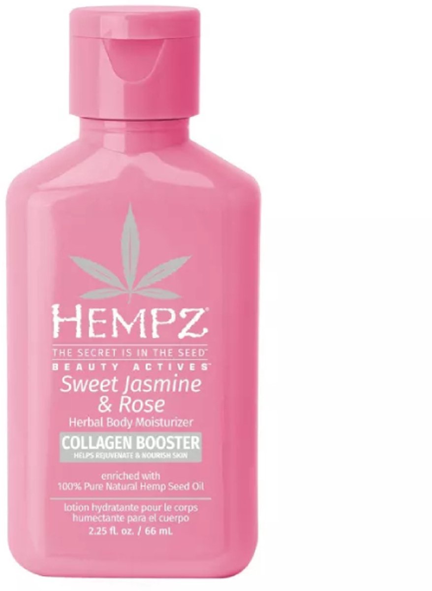 Hempz Original Sweet Jasmine & Rose Herbal Body Moisturizer 66 ml - Hydraterende Crème - Body Lotion voor Dames en Heren - Hydraterend & Verzachtend - Jasmijn Rozen