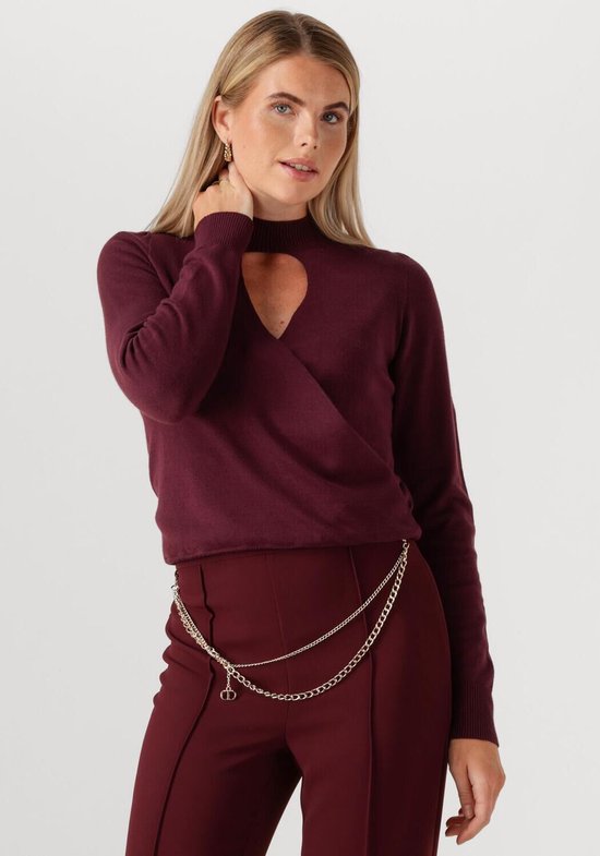 Foto: Twinset milano 252tp3060 truien vesten dames sweater hoodie vest bordeaux maat m