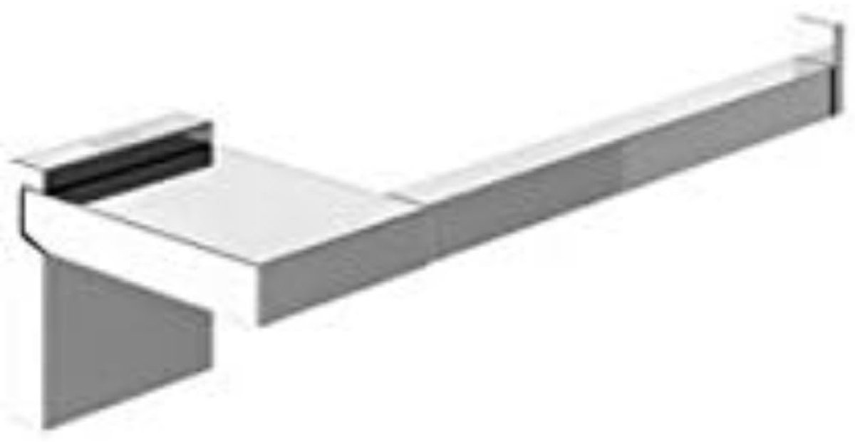 Roca Toiletrolhouder S/Tapa Rubik CR BR Metaal Chroom Modern Boven de Tank