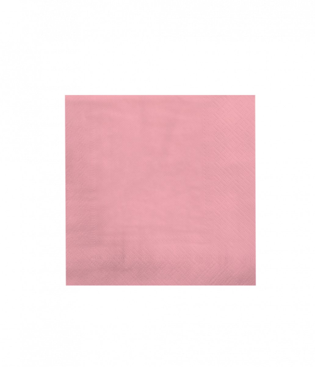 Servetten - papier - pastel roze, 16,5x16,5cm - Feestjecreatief