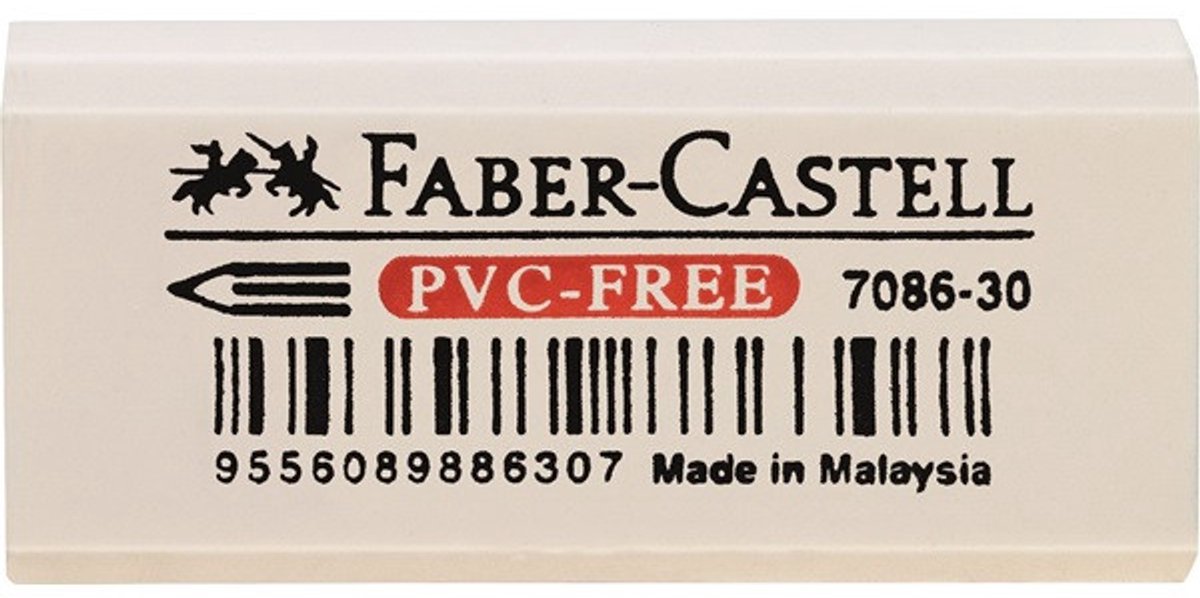 Faber Castell Faber-Castell 188730 vlakgum Wit 1 stuk(s)